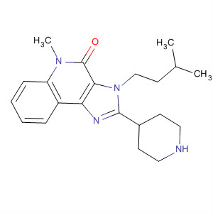 4H-Imidazo[4,5-c]quinolin-4-one,3,5-dihydro-5-methyl-3-(3-methylbutyl)-2-(4-piperidinyl)-