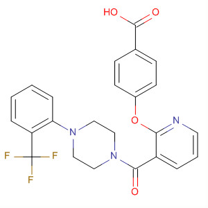 Benzoic acid,4-[[3-[[4-[2-(trifluoromethyl)phenyl]-1-piperazinyl]carbonyl]-2-pyridinyl]oxy]-