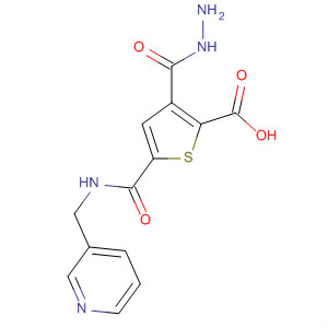 2-Thiophenecarboxylic acid, 5-[[(3-pyridinylmethyl)amino]carbonyl]-,hydrazide