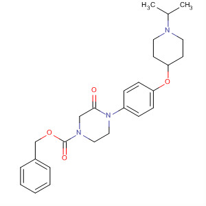1-Piperazinecarboxylic acid,4-[4-[[1-(1-methylethyl)-4-piperidinyl]oxy]phenyl]-3-oxo-, phenylmethylester