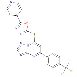 [1,2,4]Triazolo[1,5-a]pyrimidine,7-[[5-(4-pyridinyl)-1,3,4-oxadiazol-2-yl]thio]-5-[4-(trifluoromethyl)phenyl]-