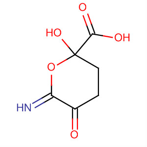 2H-Pyran-2-carboxylic acid, tetrahydro-2-hydroxy-6-imino-5-oxo-