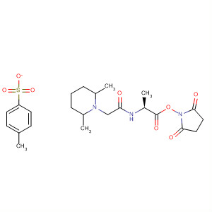 L-Alanine, N-[2-(2,6-dimethyl-1-piperidinyl)acetyl]-,2,5-dioxo-1-pyrrolidinyl ester, 4-methylbenzenesulfonate (1:1)