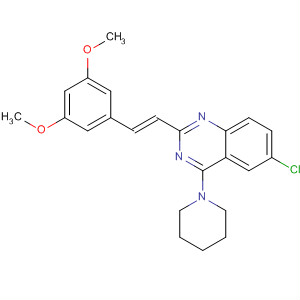 Quinazoline,6-chloro-2-[(1E)-2-(3,5-dimethoxyphenyl)ethenyl]-4-(1-piperidinyl)-