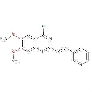 Quinazoline, 4-chloro-6,7-dimethoxy-2-[(1E)-2-(3-pyridinyl)ethenyl]-
