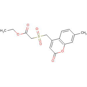 Acetic acid, 2-[[(7-methyl-2-oxo-2H-1-benzopyran-4-yl)methyl]sulfonyl]-,ethyl ester