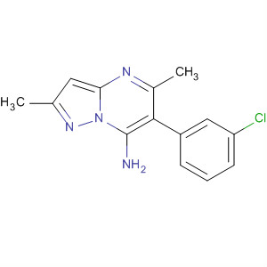 Pyrazolo[1,5-a]pyrimidin-7-amine, 6-(3-chlorophenyl)-2,5-dimethyl-
