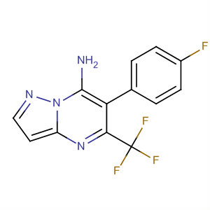 Pyrazolo[1,5-a]pyrimidin-7-amine, 6-(4-fluorophenyl)-5-(trifluoromethyl)-