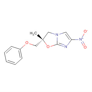 Imidazo[2,1-b]oxazole, 2,3-dihydro-2-methyl-6-nitro-2-(phenoxymethyl)-,(2S)-