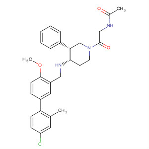 Acetamide,N-[2-[(3R,4S)-4-[[(4'-chloro-4-methoxy-2'-methyl[1,1'-biphenyl]-3-yl)methyl]amino]-3-phenyl-1-piperidinyl]-2-oxoethyl]-