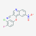 3-Quinolinecarbonitrile, 4-(3-chloro-4-fluorophenoxy)-6-nitro-