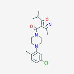 Methanone, [4-(5-chloro-2-methylphenyl)-1-piperazinyl][3-methyl-5-(1-methylethyl)-4-isoxazolyl]-