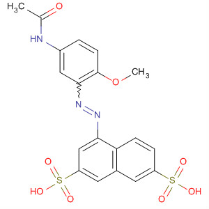 2,7-Naphthalenedisulfonic acid,4-[[5-(acetylamino)-2-methoxyphenyl]azo]-