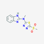 N-methyl-N-[5-(methylsulfonyl)-1,3,4-thiadiazol-2-yl]-1H-benzimidazol-2-amine