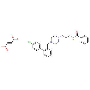 Benzamide,N-[3-[4-[(4-chlorophenyl)phenylmethyl]-1-piperazinyl]propyl]-,(2E)-2-butenedioate (1:1)