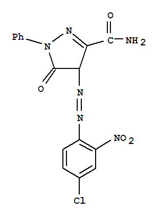 4-[(4-chloro-2-nitrophenyl)azo]-4,5-dihydro-5-oxo-1-phenyl-1H-pyrazole-3-carboxamide