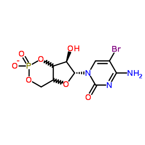 4-AMINO-5-BROMO-3,4-DIHYDRO-1-[(6R,7R)-TETRAHYDRO-2,7-DIHYDROXY-2-OXIDO-4H-FURO[3,2-D]-1,3,2-DIOXAPHOSPHORIN-6-YL]-2(1H)-PYRIMIDINONE AMMONIUM SALT