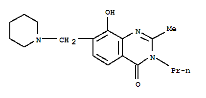 4(3H)-Quinazolinone,8-hydroxy-2-methyl-7-(1-piperidinylmethyl)-3-propyl-