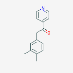 Ethanone, 2-(3,4-dimethylphenyl)-1-(4-pyridinyl)- molecular structure