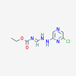 ethyl {(E)-[2-(6-chloropyrazin-2-yl)hydrazinyl]methylidene}carbamate