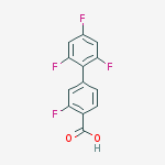 2-fluoro-4-(2,4,6-trifluorophenyl)benzoic Acid molecular structure