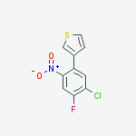 3-(5-Chloro-4-fluoro-2-nitro-phenyl)-thiophene