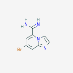 7-BROMOIMIDAZO[1,2-A]PYRIDINE-5-CARBOXIMIDAMIDE molecular structure