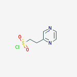 2-pyrazin-2-ylethanesulfonyl Chloride molecular structure