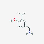 4-(aminomethyl)-2-propan-2-ylphenol molecular structure