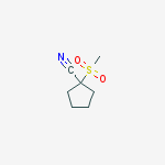 1-(methylsulfonyl)cyclopentanecarbonitrile molecular structure