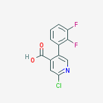 2-chloro-5-(2,3-difluorophenyl)pyridine-4-carboxylic Acid molecular structure