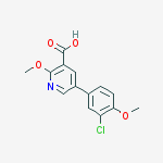 5-(3-chloro-4-methoxyphenyl)-2-methoxypyridine-3-carboxylic Acid molecular structure