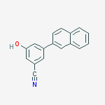 3-hydroxy-5-naphthalen-2-ylbenzonitrile molecular structure