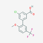 3-chloro-5-[2-methoxy-5-(trifluoromethyl)phenyl]benzoic Acid