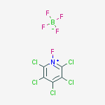Pyridinium, 2,3,4,5,6-pentachloro-1-fluoro-, tetrafluoroborate(1-) molecular structure