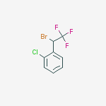 1-(1-bromo-2,2,2-trifluoroethyl)-2-chlorobenzene molecular structure