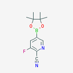 3-fluoro-5-(4,4,5,5-tetramethyl-1,3,2-dioxaborolan-2-yl)pyridine-2-carbonitrile