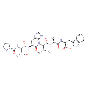 L-Tryptophan,N-[N-[N-[N-(N-L-prolyl-L-threonyl)-L-histidyl]-L-valyl]-L-alanyl]-