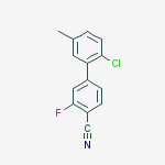4-(2-Chloro-5-methylphenyl)-2-fluorobenzonitrile molecular structure