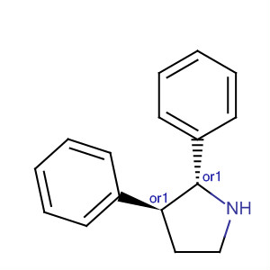 Pyrrolidine, 2,3-diphenyl-, trans- molecular structure
