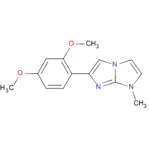 1H-Imidazo[1,2-a]imidazole, 6-(2,4-dimethoxyphenyl)-1-methyl- molecular structure