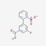 3-Fluoro-5-(2-nitrophenyl)benzoic acid molecular structure