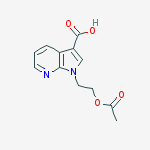 1H-Pyrrolo[2,3-b]pyridine-3-carboxylic acid, 1-[2-(acetyloxy)ethyl]- molecular structure