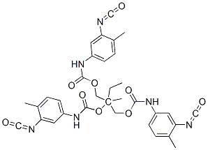 2-ethyl-2-[[[[(3-isocyanato-4-methylphenyl)amino]carbonyl]oxy]methyl]propylene (3-isocyanato-4-methylphenyl)carbamate