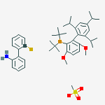 METHANESULFONATO(2-(DI-T-BUTYLPHOSPHINO)-3,6-DIMETHOXY-2',4',6'-TRI-I-PROPYL-1,1'-BIPHENYL)(2'-AMINO-1,1'-BIPHENYL-2-YL)PALLADIUM(II), MIN. 98% [T-BUBRETTPHOS PALLAD