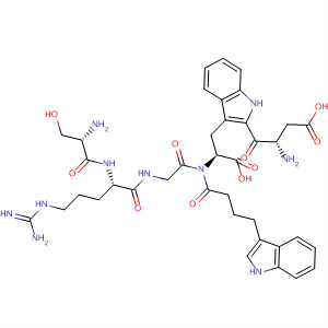 L-Tryptophan,N-[4-(1H-indol-3-yl)-1-oxobutyl]-L-seryl-L-arginylglycyl-L-a-aspartyl-