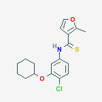 3-FURANCARBOTHIOAMIDE,N-[4-CHLORO-3-(CYCLOHEXYLOXY)PHENYL]-2-METHYL-