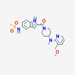 4-PIPERIDINAMINE,N-[3-(METHOXYMETHYL)-2-PYRIDINYL]-N-METHYL-1-[[5-[(METHYLSULFONYL)AMINO]-1H-INDOL-2-YL]CARBONYL]-