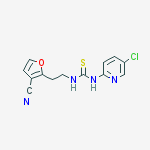 1-(5-chloropyridin-2-yl)-3-[2-(3-cyanofuran-2-yl)ethyl]thiourea molecular structure