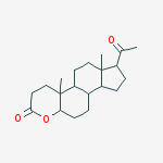 (4aR,4bS,6aS,7S,9aS,9bS,11aR)-7-acetyl-4a,6a-dimethyltetradecahydroindeno[5,4-f]chromen-2(3H)-one